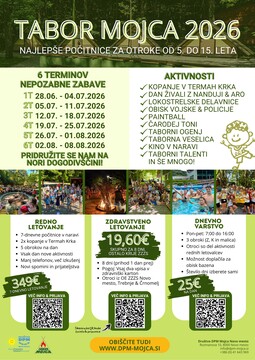 Tabor Mojca letak 2026